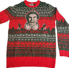 Buddy The Elf  Santa I Know Him   Christmas Ugly Sweater Size Small New