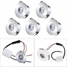 5pcs 1W Mini Recessed LED Ceiling Downlight Spot Light Lamp Cabinet 220V
