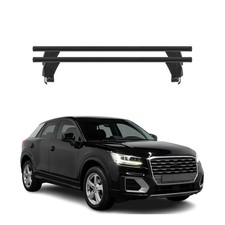 Menabo Dachträger Grundtäger für Audi Q2 2017-2026 50kg Aluminium Schwarz 2 tlg