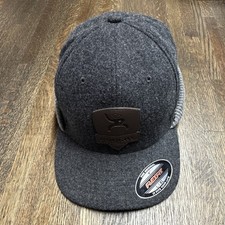Hooey Flexfit Gray/Black Solid Baseball Cap M...