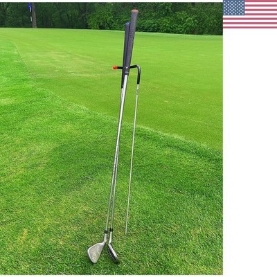 Easy Carry Black V-Shaped Golf Club Stand - Clean & Visible on the Fairway