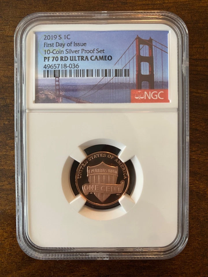 10-Coin Set: 2019 S Silver Proof Set First Day of Issue PF70 Ultra Cameo - Image 4 of 4