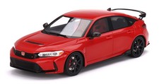True Scale Model 1:18 HONDA CIVIC TYPE R RALLYE RED (LHD) 2023 TOP SPEED