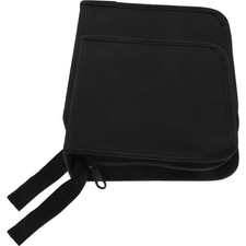 Zippered Dvd Storage Case Reusable Lightweight Cd Binder Holder Assorted Colors