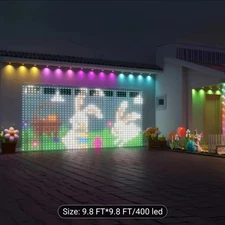 Smart Curtain Lights, 9.8 Ft X 9.8 Ft/6.6 Ft X 6.6 Ft Smart Curtain Lights, 400