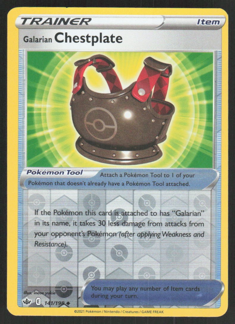 Galarian Chestplate Uncommon141/198SWSH06: Chilling ReignNM