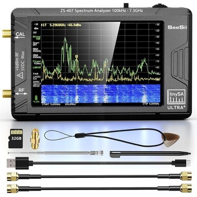 SeeSii TinySA Ultra+ ZS407 7.3GHz RF Signal Gen