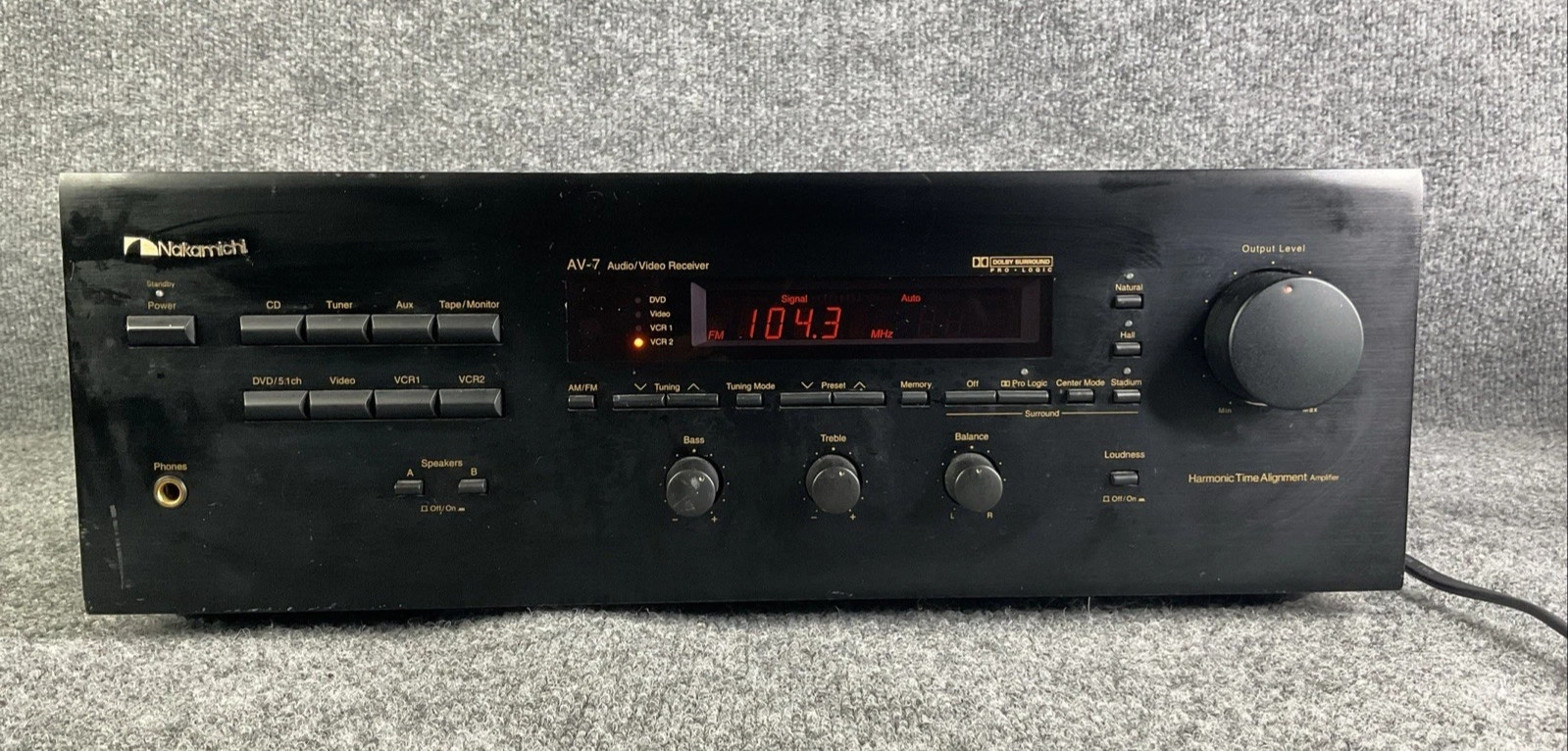 Nakamichi AV-7 Audio Video Stereo Receiver 560w Dolby Surrou
