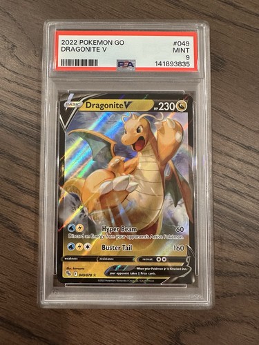 Dragonite V graded PSA 9 for sale on eBay
