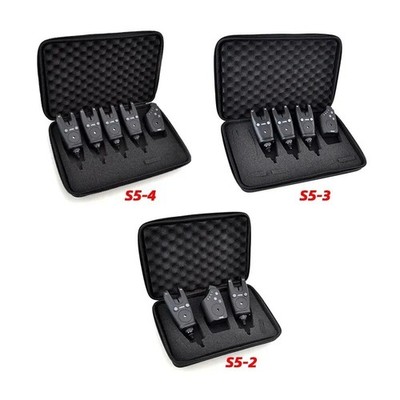 Hirisi Wireless Karpfenangeln Bissanzeiger Set S5 Wasserdicht Nacht LED Blinker