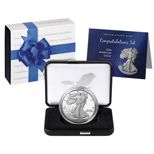 2026 Congratulations Set American Eagle 1oz Silver Proof Coin 26RF