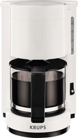 Krups Kaffeemaschine Filter 5 Tassen Weiß Glaskanne F1830110 850W