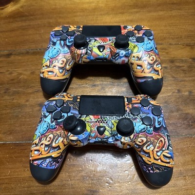 Custom Graffiti Wireless Controller Gamepad for PS4 PlayStation 4 Model 2AT5K-P4