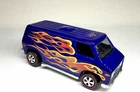 Hot Wheels Vintage SUPER VAN  blue flames Chrome Redline