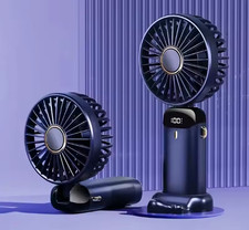 Mini USB Rechargeable Fan 1200mAh Portable Desk Handheld Fan