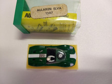 Vintage Aurora McLaren Elva Green/White HO Scale Slot Car 1963-69 1397