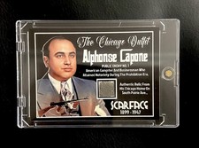 Al Capone SCARFACE Authentic Relic Card In Case Al Capone SCARFACE Authentic Relic Card In Case
