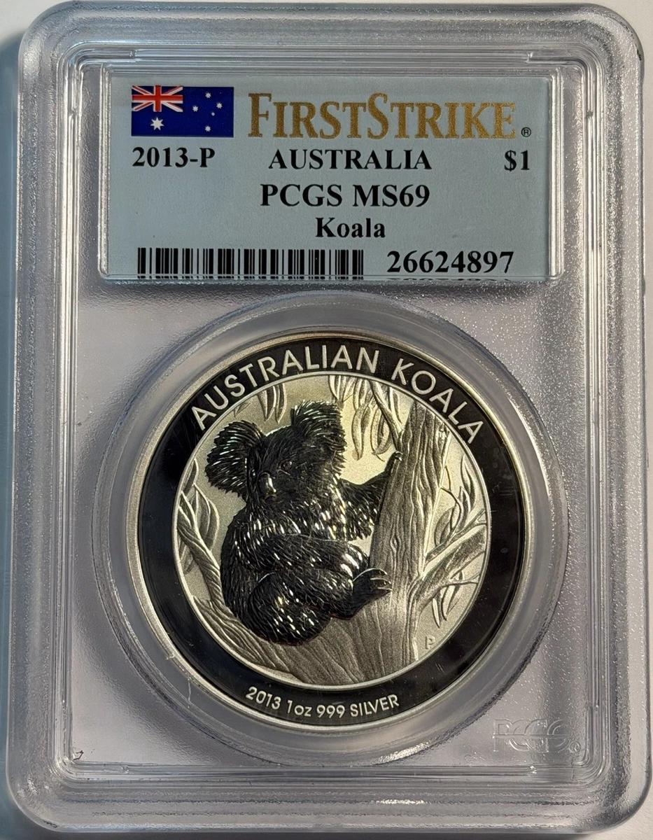 Australian Koala MS 69 Graded 1 oz Precious Metal Content per Unit