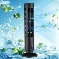 Bladeless Tower Fan Quiet Plug In Standing Cooling Fan for Home Office Bedroom