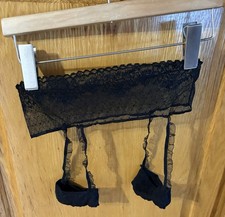 Garter Belt Sz Small New Black Lace