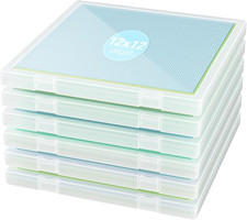 12 X 12 Paper Storage, 6 Pack Scrapbook Paper Organizer Storage, Craft Organizer