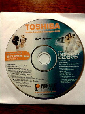 Toshiba Pinnacle Studio SE Version 8 PC Computer unbenutzt