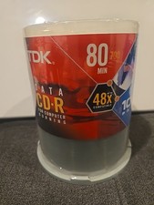 TDK CD-R 700MB 80 minute 100-Pack Writable Surface BRAND NEW FACTORY SEALED