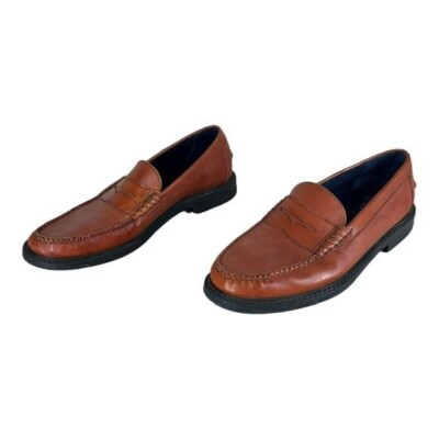 Cole Haan Men’s 8.5 Brown‎ Leather Pinch Campus Penny Loafer Shoes Preppy Casual Men main image 3