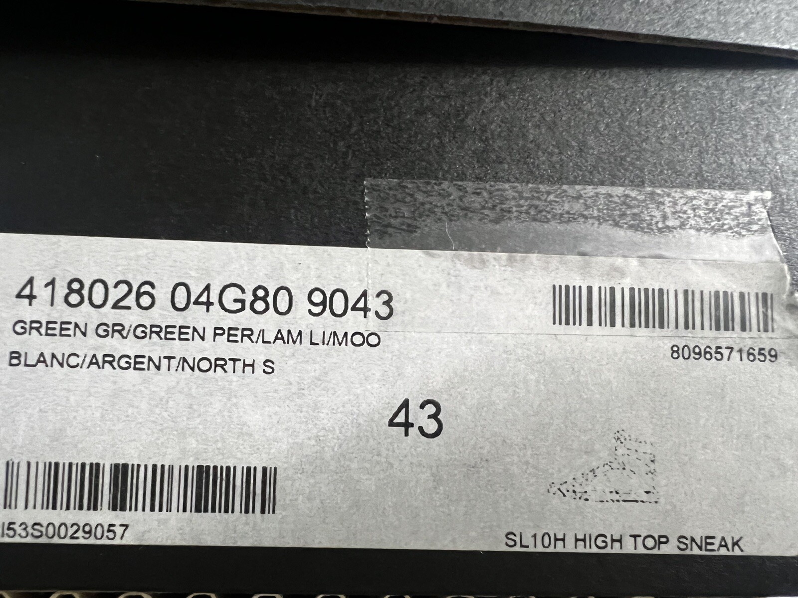 Sneakers alte Saint Laurent SL10 in pelle bianca taglia US 10 Made in Italy