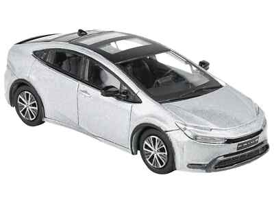 1/64 Toyota Prius Cutting Edge Silver 2023 Diecast Model Car