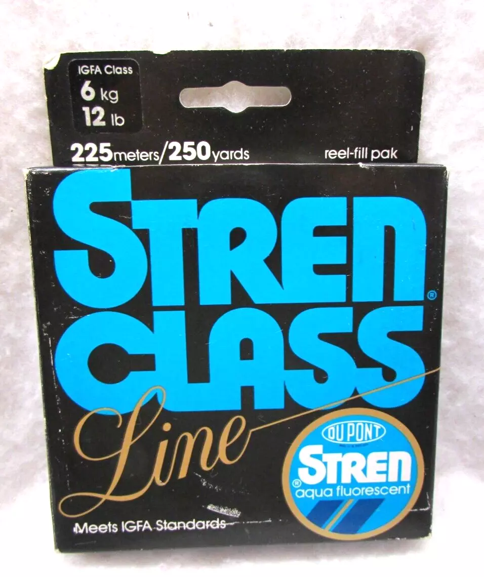 Stren Aqua Fluorescent Fishing Line 12lb Test 250yd IGFA Class Re-fill Pak  T67