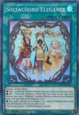 Yugioh! Solfachord Elegance - ANGU-EN022 - Super Rare - 1st Edition Near Mint, E