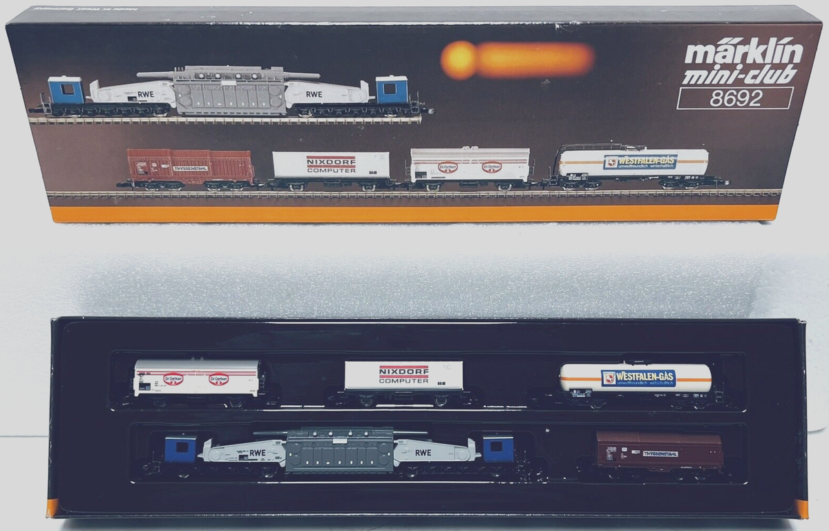 コレクション MARKLIN MARKLIN MINI-CLUB Z-SCALE 8692 FREIGHT CAR SET IN OB | eBay