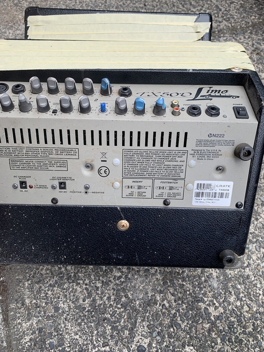 Crate Battery Amplifier Limo TX 50D Vocal and Guitar channels # 2