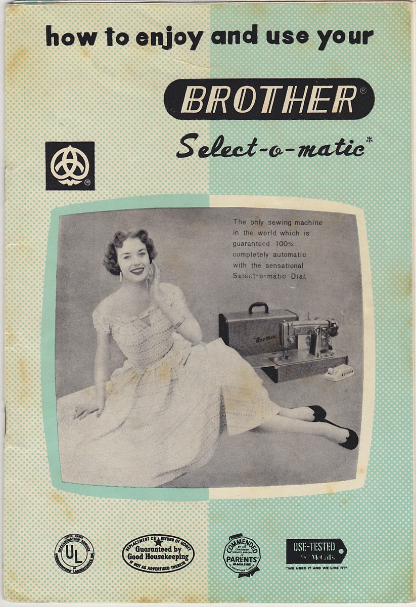Vintage Brother Select-o-Matic Instruction Manual Copy - ZJ2-B431