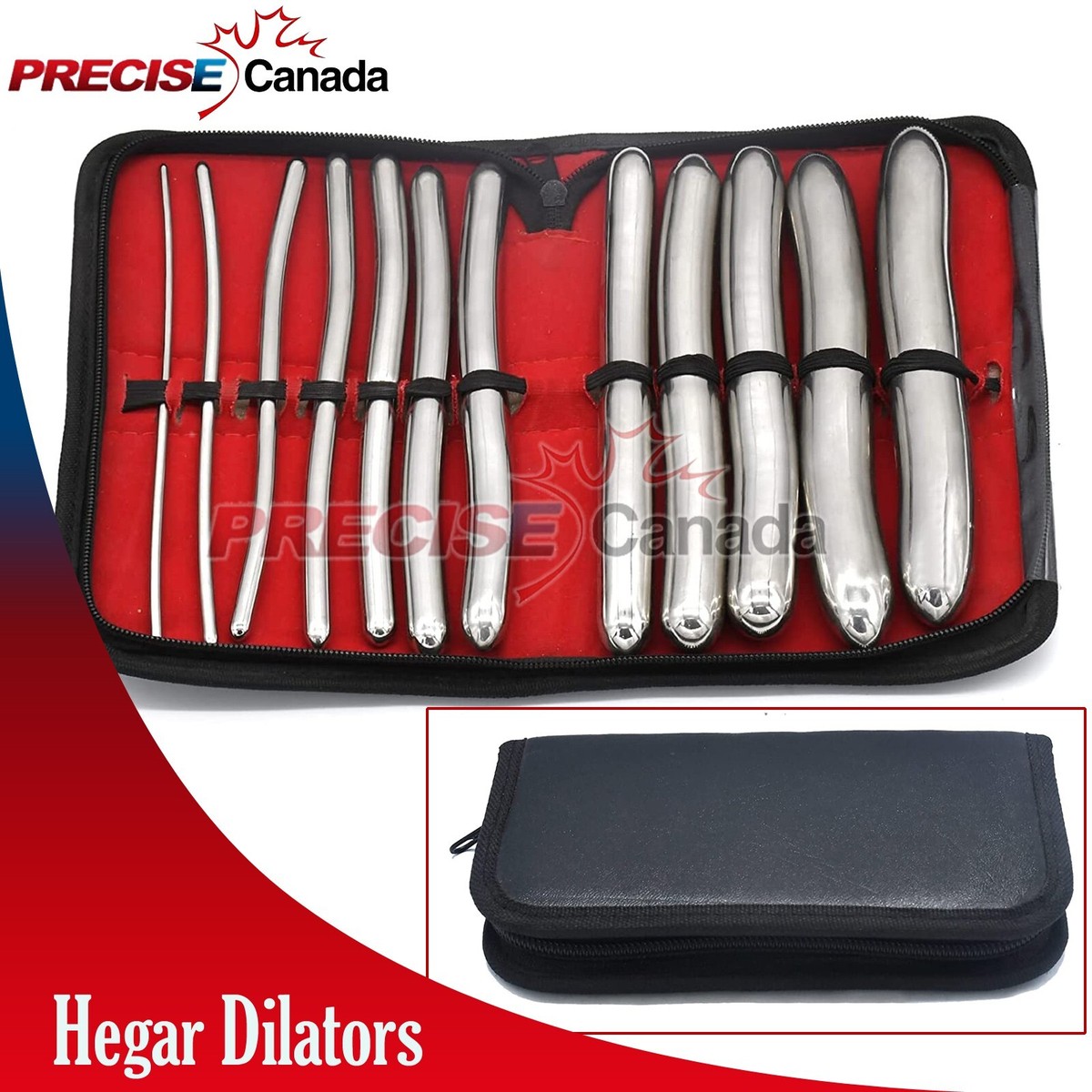 Surgical Sounds Hegar Uterine Dilator Set - 8 Piece For OB/GYN ...