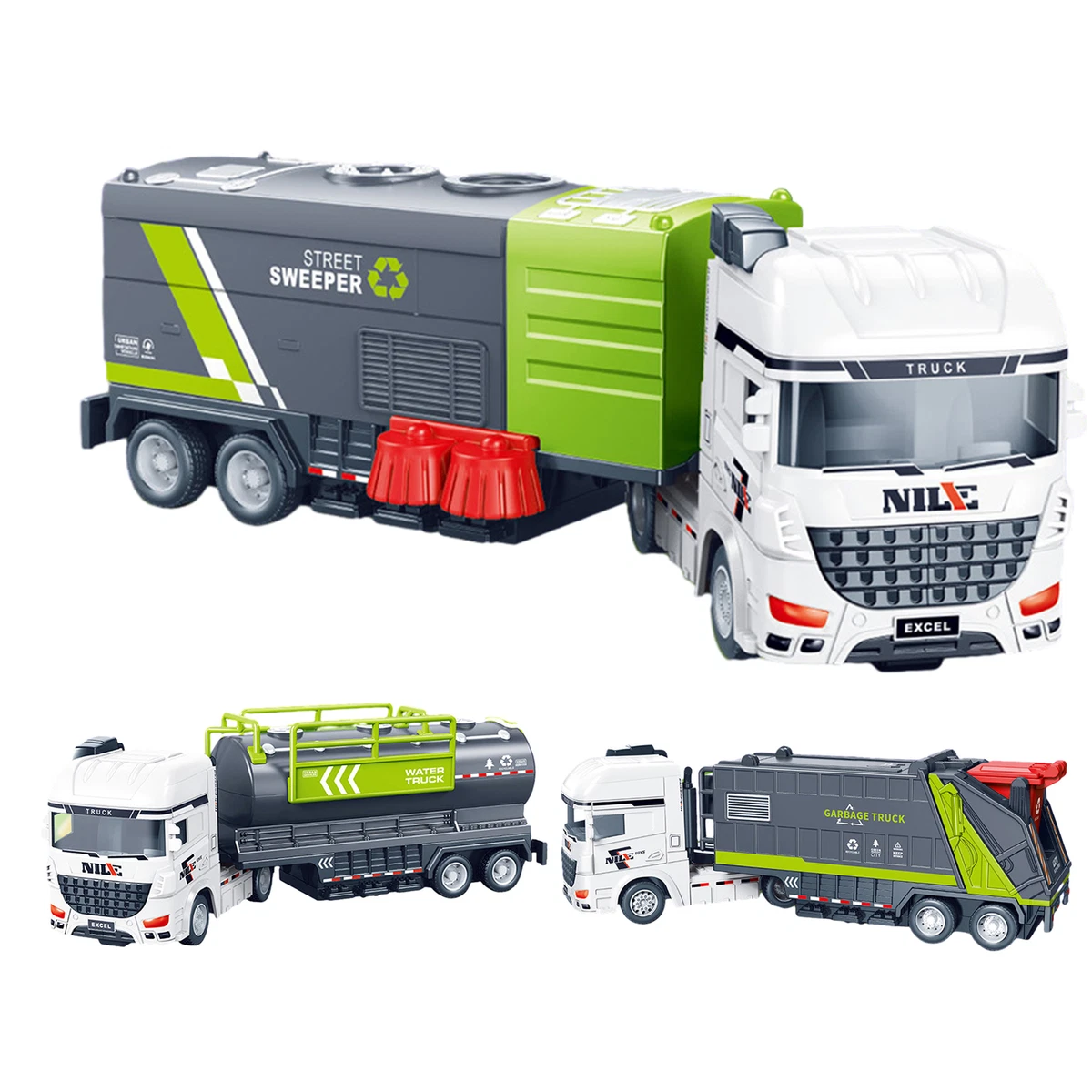 Garbage Car Toy City Sanitation Inertia powered Truck Toy