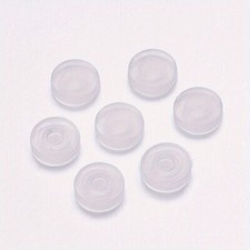 about 200pcs Comfort TPE Plastic Pads for Clip on Earrings Anti-Pain Clip