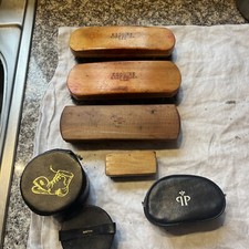  4 vintage shoe shine boot polish brushes