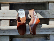 Classic Swedish Clogs Troentorp Bastad Brown Size US Womens 9 / US Mens 6 /EU 39
