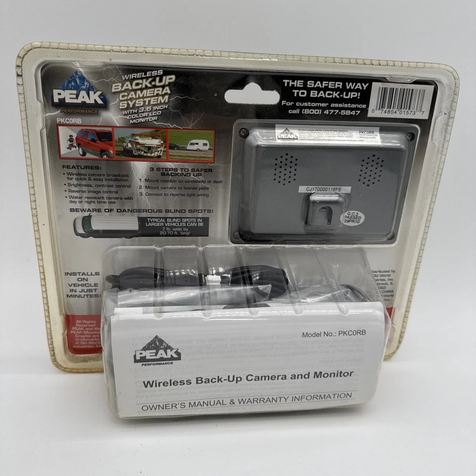 Peak Wireless Backup Camera System with 3.5 inch PKCORB - Image 2 of 2