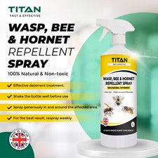 WASP, BEE & HORNET REPELLENT SPRAY – 100% Natural Deterrent | Safe & Effective