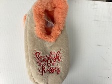 Snoozies Foot Covering Slippers STARFISH KISSES Women's Size Medium 7/8 NWT