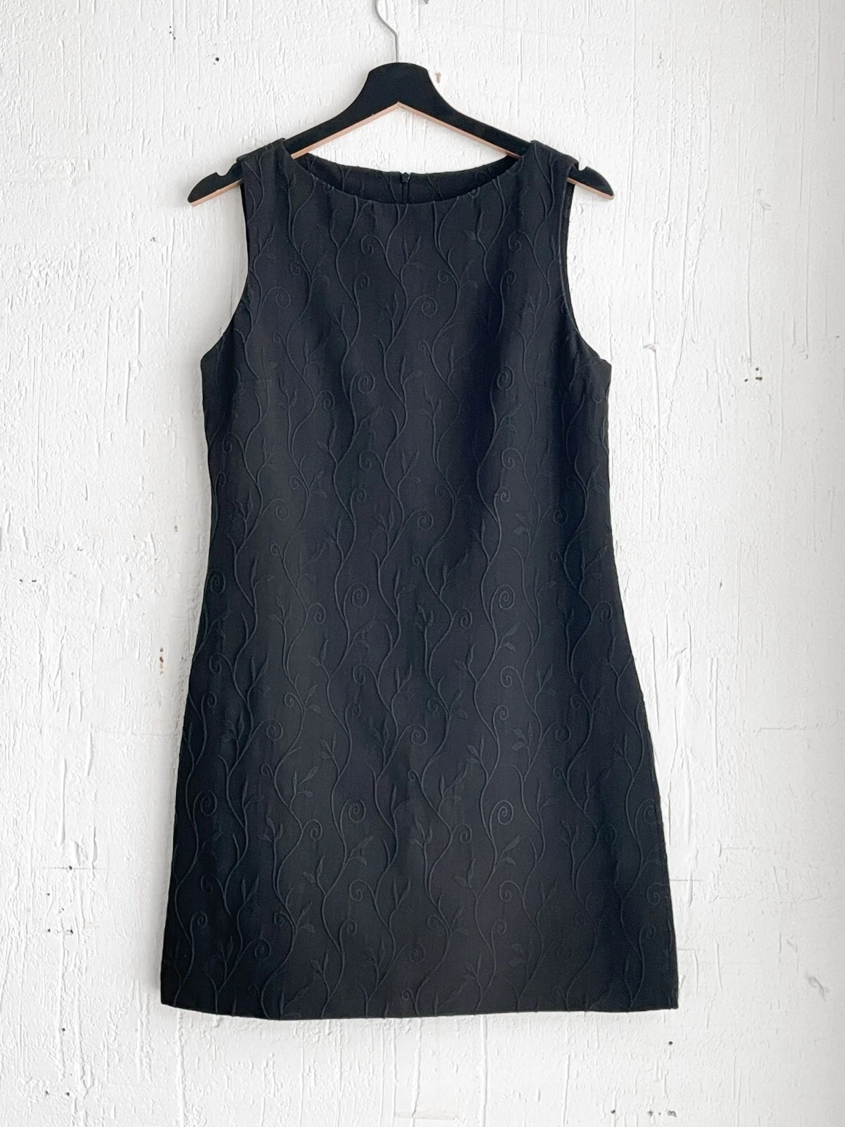 Versace Jeans Couture mini abito nero con fiori ricamati Taglia M (44IT)