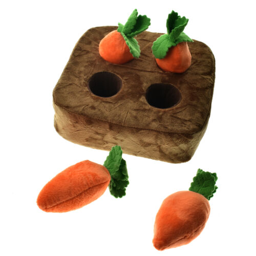 Creative Garden Carrot Plush Toy Vegetable Chew Toy Pet Interactive Puzzle Pull