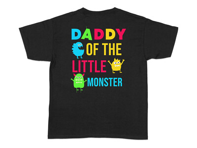 Papa des kleinen Monsters Unisex T-Shirt Fun Family Tee süß Monster Design