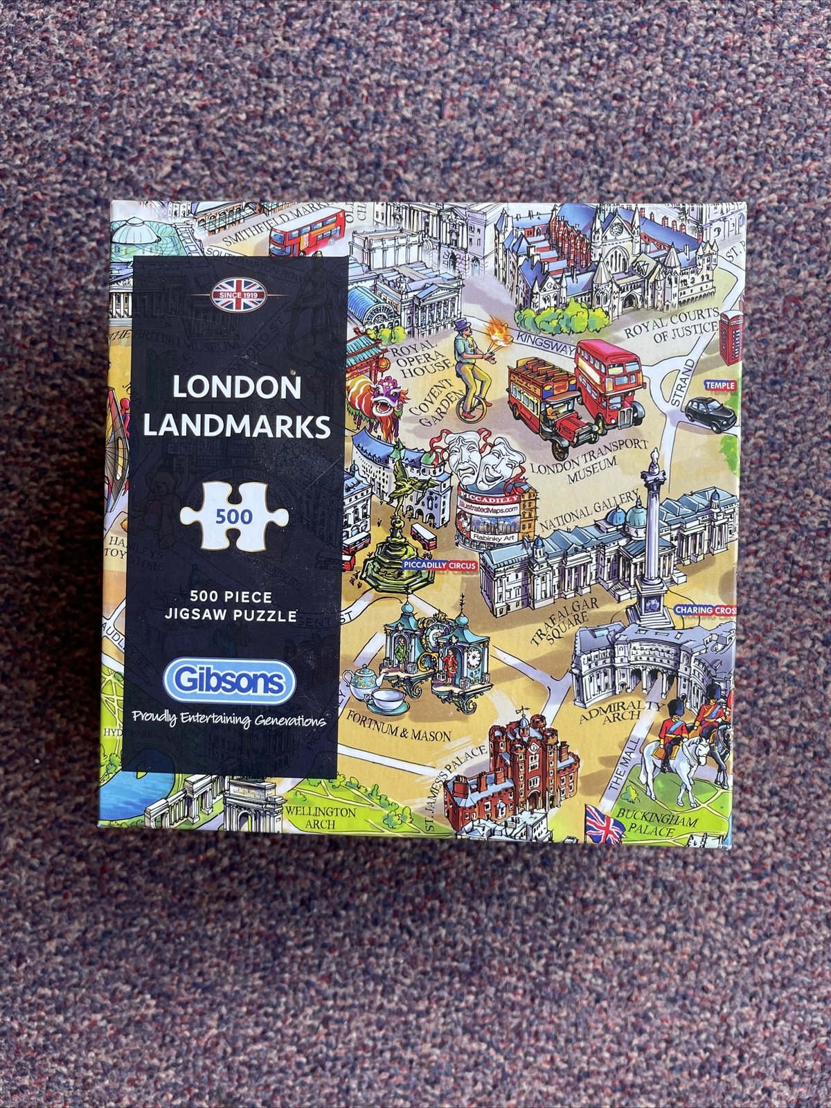London Landmarks 500pcs Gibsons Jigsaw London Attractions England Puzzle Gift
