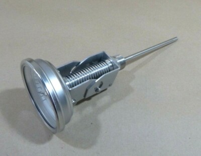 Wika TI.32 Adj. Angle Bi-Metal SS Thermometer 3'' Face 6'' Stem 50-300 Deg F 