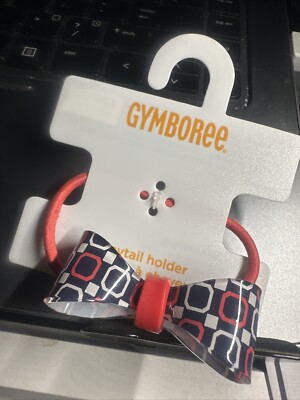 Gymboree Ciao Puppy July Fall Line Acrylic Ponytail Holder NWT Blue Red ...