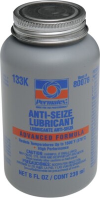 Permatex 80078 Aluminum Anti-Seize Lubricant with Brush Top Bottle, 8 oz.